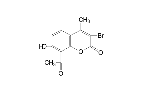 8-acetyl-3-bromo-7-hydroxy-4-methylcoumarin