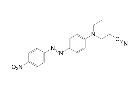 3-{N-ethyl-p-[(p-nitrophenyl)azo]anilino}propionitrile