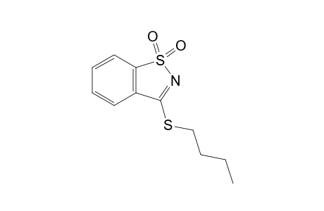 3-(butylthio)-1,2-benzisothiazole, 1,1-dioxide