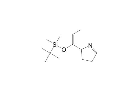 2H-Pyrrole, 2-[1-[[(1,1-dimethylethyl)dimethylsilyl]oxy]-1-propenyl]-3,4-dihydro-, (E)-(.+-.)-