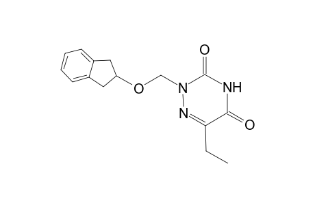 5-ETHYL-1-(INDAN-2-YLOXYMETHYL)-6-AZAURACIL