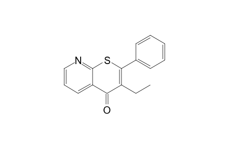 2-(Phenyl)-3-ethyl-4H-thiopyrano[2,3-b]pyridine-4-one