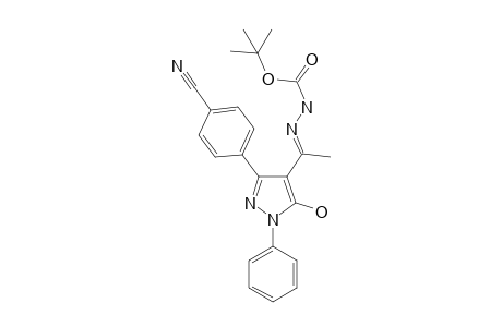 Tert-butyl 2-{1-[3-(4-cyanophenyl)-5-hydroxy-1-phenyl-1H-pyrazol-4-yl]ethylidene}hydrazinecarboxylate