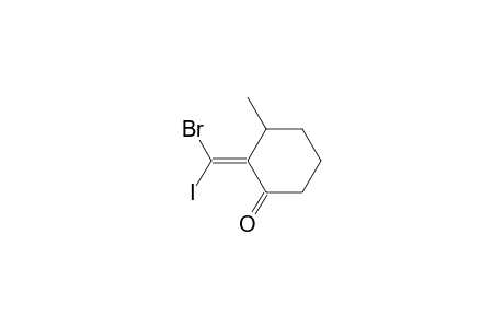 (2Z)-2-[bromanyl(iodanyl)methylidene]-3-methyl-cyclohexan-1-one