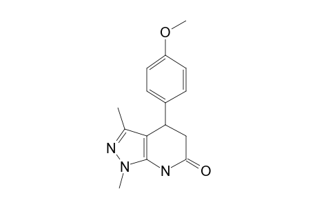 4-(4-Methoxyphenyl)-1,3-dimethyl-4H,5H,7H-pyrazolo[3,4-B]pyridin-6-one