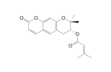 (-)-2'-SENECIOYLOXY-1',2'-DIHYDRO-XANTHYLETIN