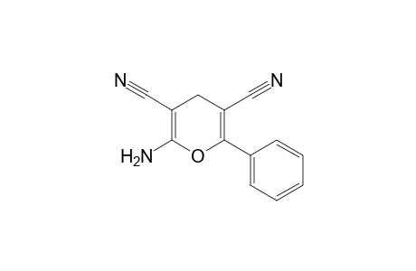 2-Amino-6-phenyl-4H-pyran-3,5-dicarbonitrile