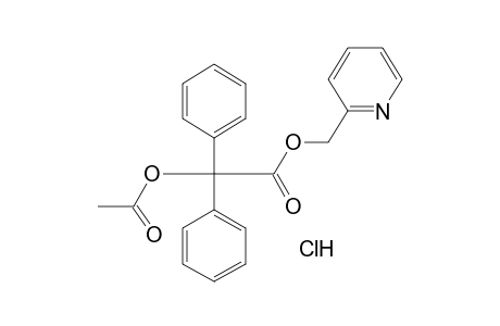 benzilic acid, (2-pyridyl)methyl ester, acetate(ester), hydrochloride