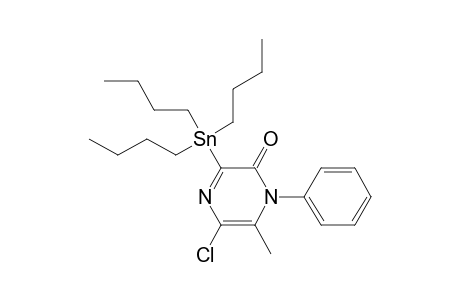 5-CHLORO-6-METHYL-1-PHENYL-3-TRIBUTYLSTANNYLPYRAZIN-2(1H)-ONE