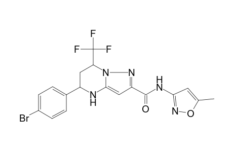 pyrazolo[1,5-a]pyrimidine-2-carboxamide, 5-(4-bromophenyl)-4,5,6,7-tetrahydro-N-(5-methyl-3-isoxazolyl)-7-(trifluoromethyl)-