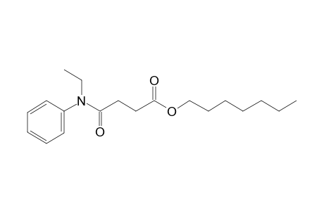 Succinic acid, monoamide, N-ethyl-N-phenyl-, heptyl ester