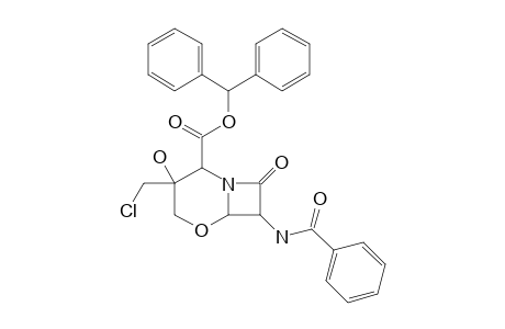 3-ALPHA-CHLOROMETHYL-3-BETA-HYDROXY-1-OXACEPHAM-BENZHYDRYLESTER