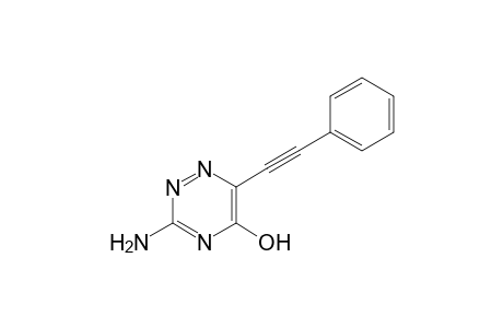 3-Amino-5-hydroxy-6-(phenylethynyl)-1,2,4-triazine