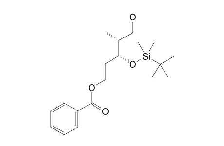 (3R,4S)-3-((tert-Butyldimethylsilyl)oxy)-4-methyl-5-oxopentyl benzoate