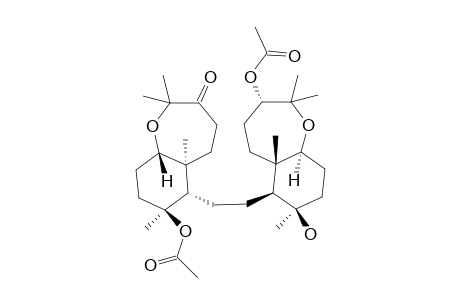 15-Deacetyl-10-acetoxy-4-oxo-28-hydro-raspacionin