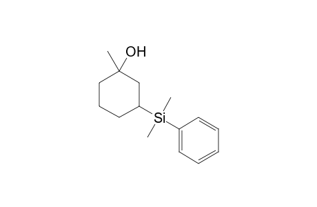 (1RS,3SR)-3-Dimethyl(phenyl)silyl-1-methylcyclohexanol