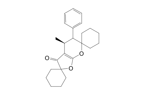 Dispiro[cyclohexane-1,2'-(4'-methyl-5'-phenyltetrahydrofuro[2,3-B]pyran-3'-one)-6',1''-cyclohexane]