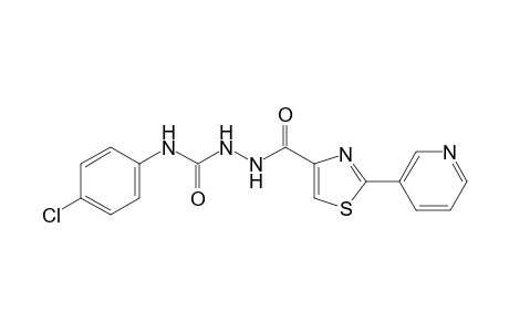 4-(p-chlorophenyl)-1-{[2-(3-pyridyl)-4-thiazolyl]carbonyl}semicarbazide