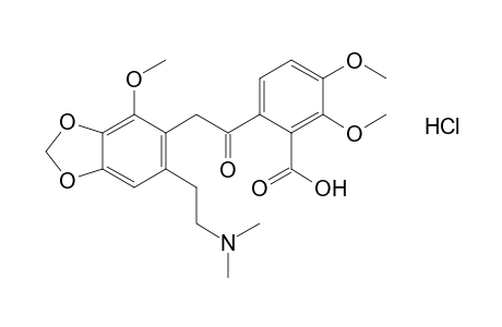 6-{{6-[2-(dimethylamino)ethyl]-2-methoxy-3,4-(methylenedioxy)phenyl]acetyl]-o-veratric acid, hydrochloride