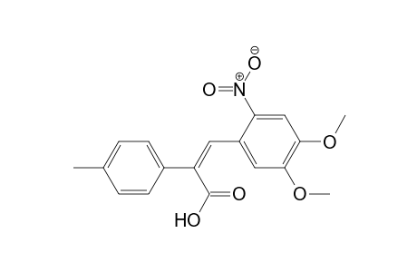 (2Z)-3-(4,5-Dimethoxy-2-nitrophenyl)-2-(4-methylphenyl)prop-2-enoic Acid