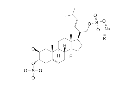 (20R,22E)-24-NORCHOLESTA-5,22-DIENE-2-BETA,3-ALPHA,21-TRIOL-3,21-DISULFATE