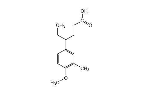 4-(4-methoxy-m-tolyl)hexanoic acid
