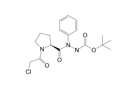 N-(N-[(2S)-1-(2-chloroacetyl)prolyl]anilino)carbamic acid tert-butyl ester