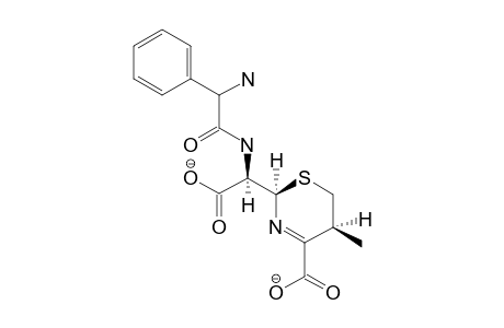 (2R,5S)-2-[(1R)-1-[(2-amino-2-phenyl-acetyl)amino]-2-keto-2-oxido-ethyl]-5-methyl-5,6-dihydro-2H-1,3-thiazine-4-carboxylate