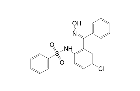 2'-benzoyl-4'-chlorobenzenesulfonanilide, oxime