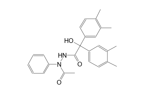 acetic acid, 2-[2,2-bis(3,4-dimethylphenyl)-2-hydroxyacetyl]-1-phenylhydrazide