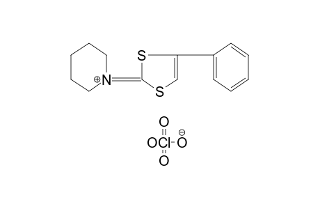 1-(4-phenyl-1,3-dithiol-2-ylidene)piperidinium perchlorate