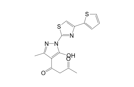 1-[5'-Hydroxy-3-'-methyl-1'-(4''-(2'''-thienyl)-2''-thiazolyl)-4'-pyrazolyl]-1,3-butanedione