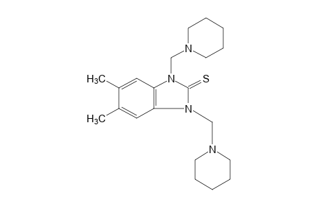 1,3-bis(piperidinomethyl)-5,6-dimethyl-2-benzimidazolinethione