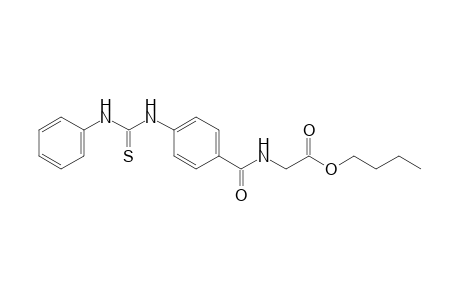 p-(3-Phenyl-2-thioureido)hippuric acid, butyl ester