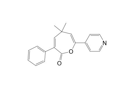 2(5H)-Oxepinone, 5,5-dimethyl-3-phenyl-7-(4-pyridinyl)-