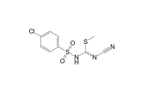 3-(4-Chlorophenyl)sulfonyl-1-cyano-2-methyl-isothiourea