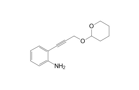 2-[3-((tetrahydro-2H-pyran-2-yl)oxy)prop-1-yn-1-yl]aniline