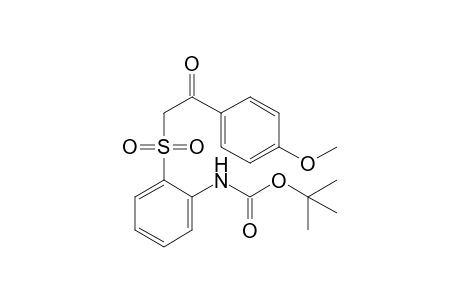 tert-Butyl 2-{[2-(4-methoxyphenyl)-2-oxoethyl]sulfonyl}-phenylcarbamate
