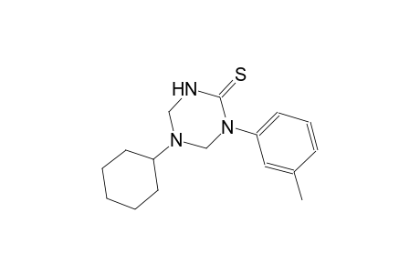 5-cyclohexyl-1-(3-methylphenyl)tetrahydro-1,3,5-triazine-2(1H)-thione