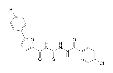 5-(4-bromophenyl)-N-{[2-(4-chlorobenzoyl)hydrazino]carbothioyl}-2-furamide