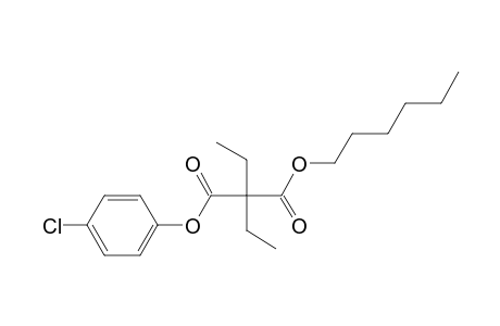 Diethylmalonic acid, 4-chlorophenyl hexyl ester