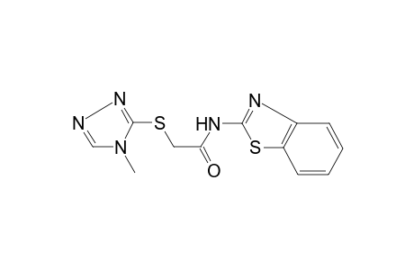 N-(1,3-benzothiazol-2-yl)-2-[(4-methyl-4H-1,2,4-triazol-3-yl)sulfanyl]acetamide