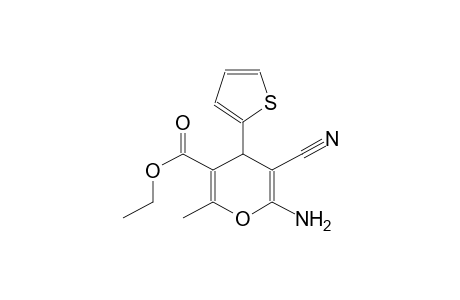 2-amino-3-cyano-4-(2-thienyl)-5-ethoxycarbonyl-6-methyl-4H-pyran