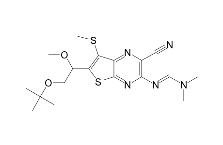 Methanimidamide, N'-[2-cyano-6-[2-(1,1-dimethylethoxy)-1-methoxyethyl]-7-(methylthio)thieno[2,3-b]pyrazin-3-yl]-N,N-dimethyl-, (.+-.)-