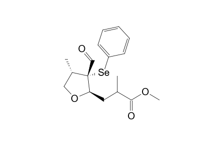 (2R,3S,4S)-3-Formyl-2-[2-(methoxycarbonyl)propyl]-4-methyl-3-phenylseleno-tetrahydrofuran