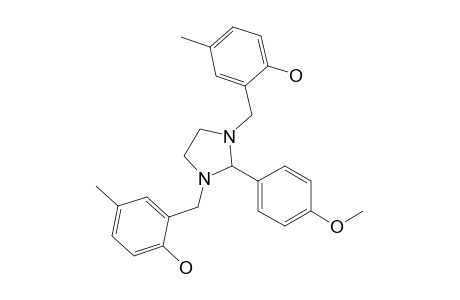 2-(4''-Methoxyphenyl)-1,3-bis(2'-hydroxy-5'-methylbenzyl)-imidazolidine