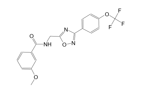 benzamide, 3-methoxy-N-[[3-[4-(trifluoromethoxy)phenyl]-1,2,4-oxadiazol-5-yl]methyl]-