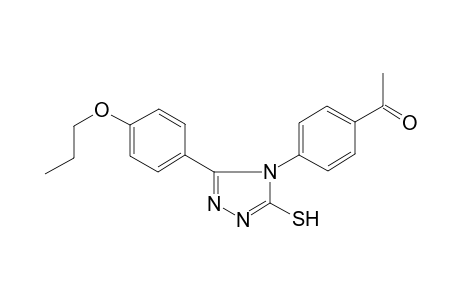 ethanone, 1-[4-[3-mercapto-5-(4-propoxyphenyl)-4H-1,2,4-triazol-4-yl]phenyl]-