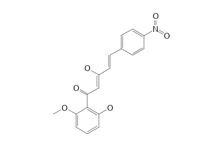 3-HYDROXY-1-(2-HYDROXY-6-METHOXYPHENYL)-5-(4-NITROPHENYL)-2,4-PENTADIEN-1-ONE