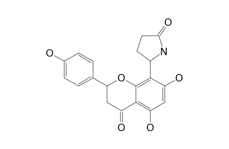 DRACOCEPHINS-B;5,7,4'-TRIHYDROXY-8-(2-OXOPYRROLIDIN-5-YL)-FLAVANONE;DIASTEREOISOMER-II